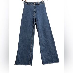 Zara “The Marine” Straight High-Rise Jeans — size 6
